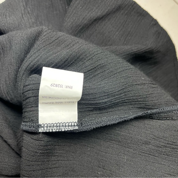 NWT Tularosa Poesie Black Maxi Gauzy Dress L - Picture 9 of 9